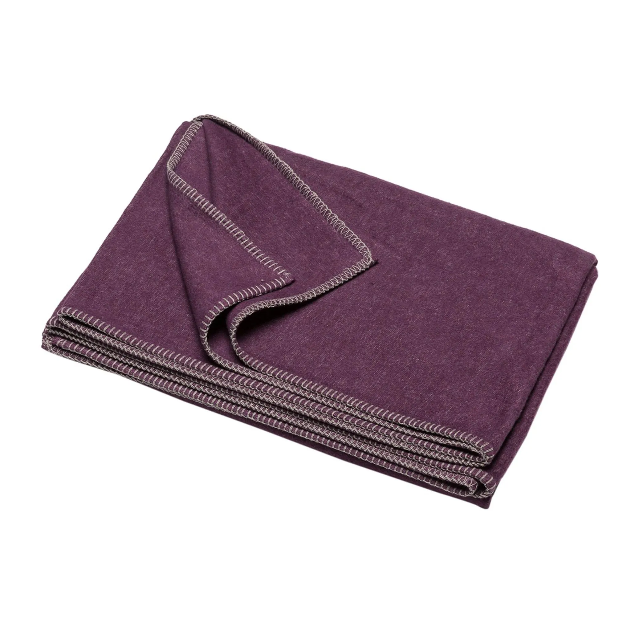 Purple Cotton Flannel Throw Blanket