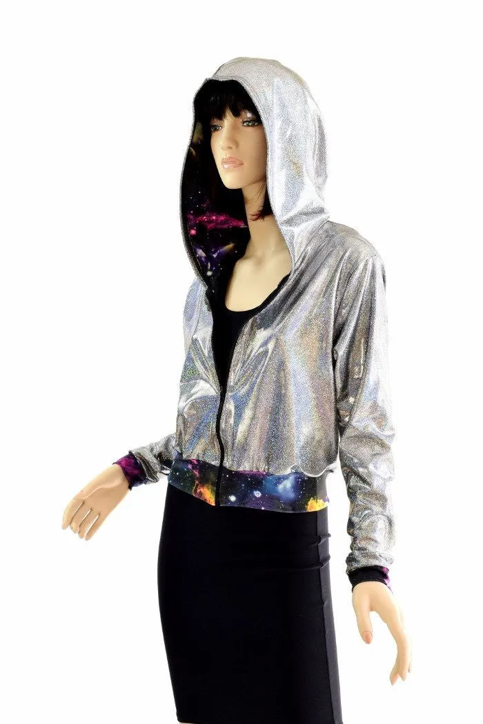 "Kimberly" Jacket in Silver Holo