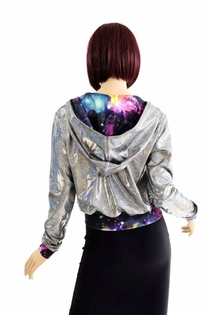 "Kimberly" Jacket in Silver Holo