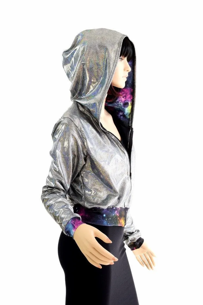 "Kimberly" Jacket in Silver Holo