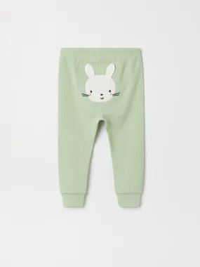 Rabbit Applique Baby Leggings