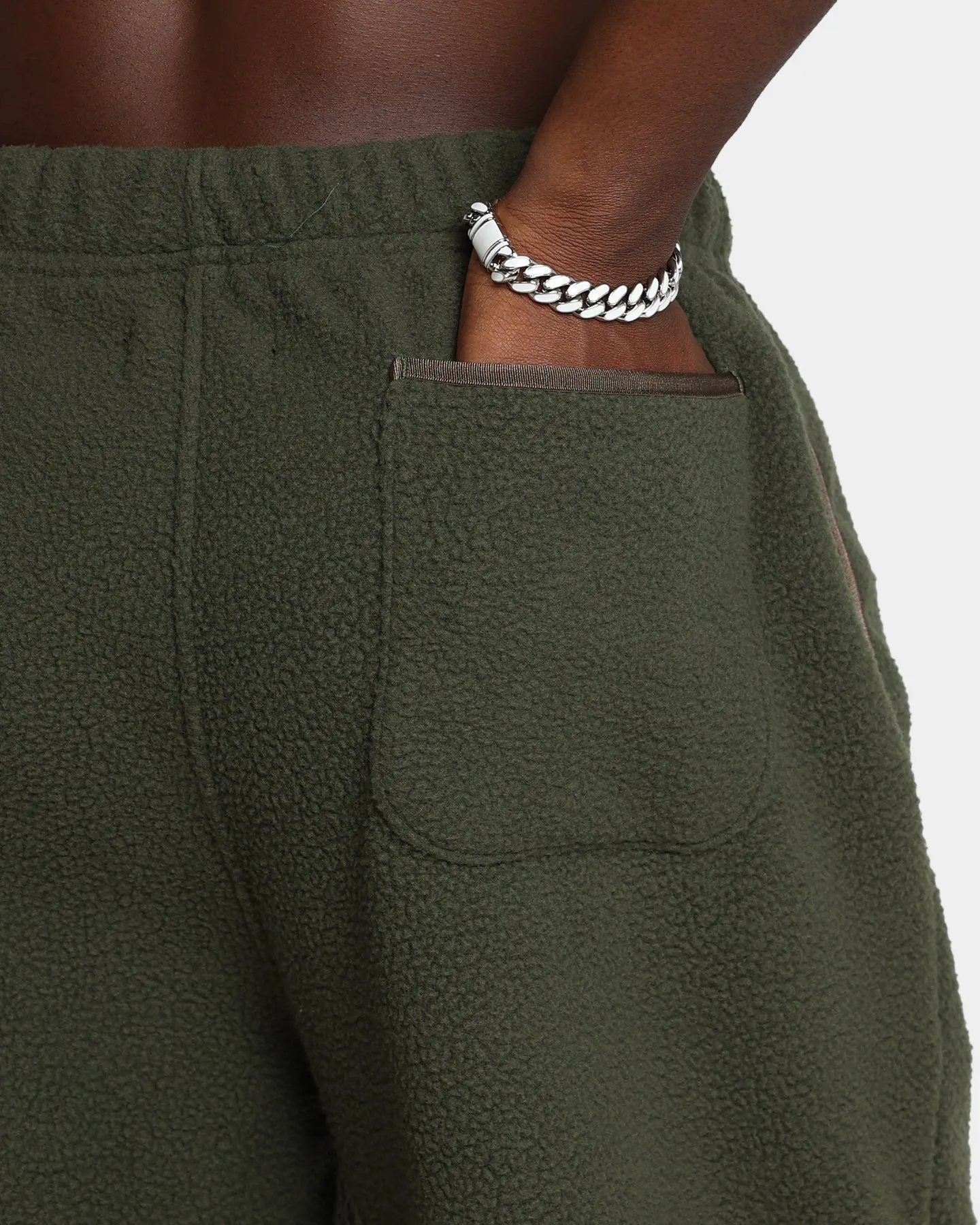 Raised By Wolves Sherpa Fleece Sweatpants Olive