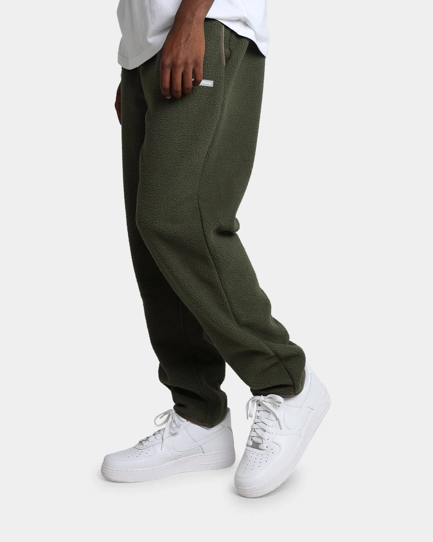 Raised By Wolves Sherpa Fleece Sweatpants Olive