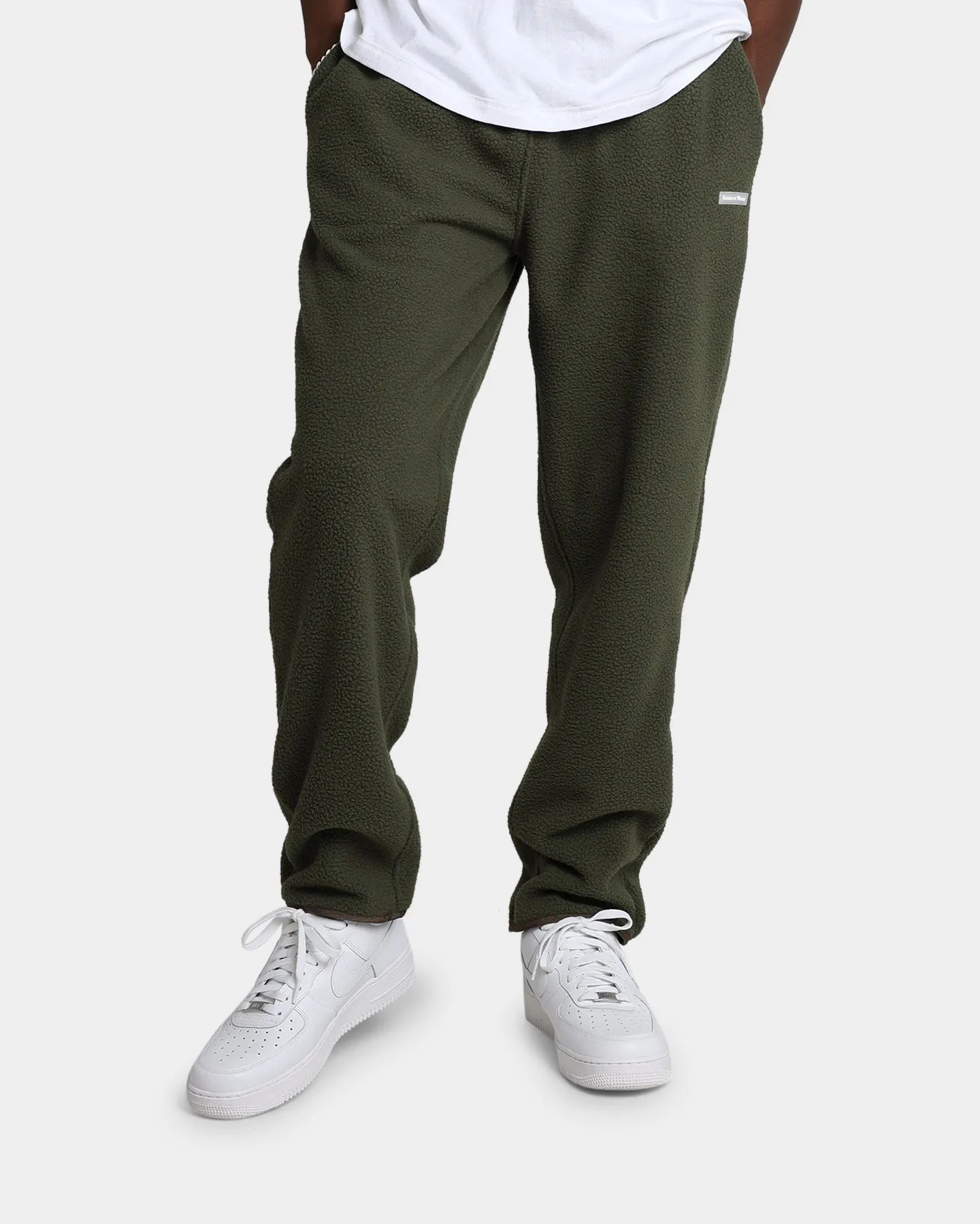 Raised By Wolves Sherpa Fleece Sweatpants Olive