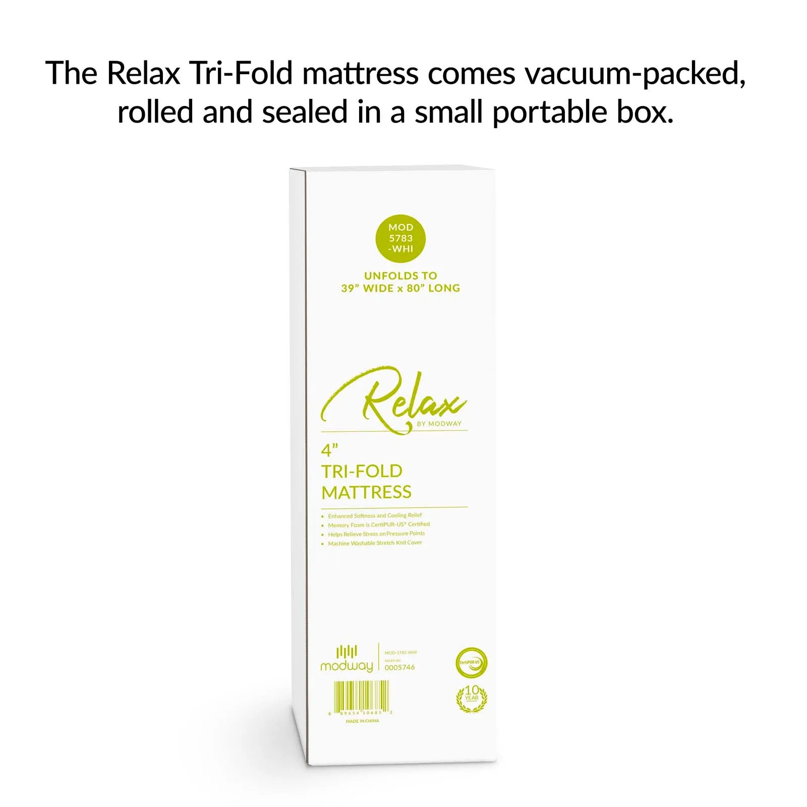 Relax Tri-Fold Mattress