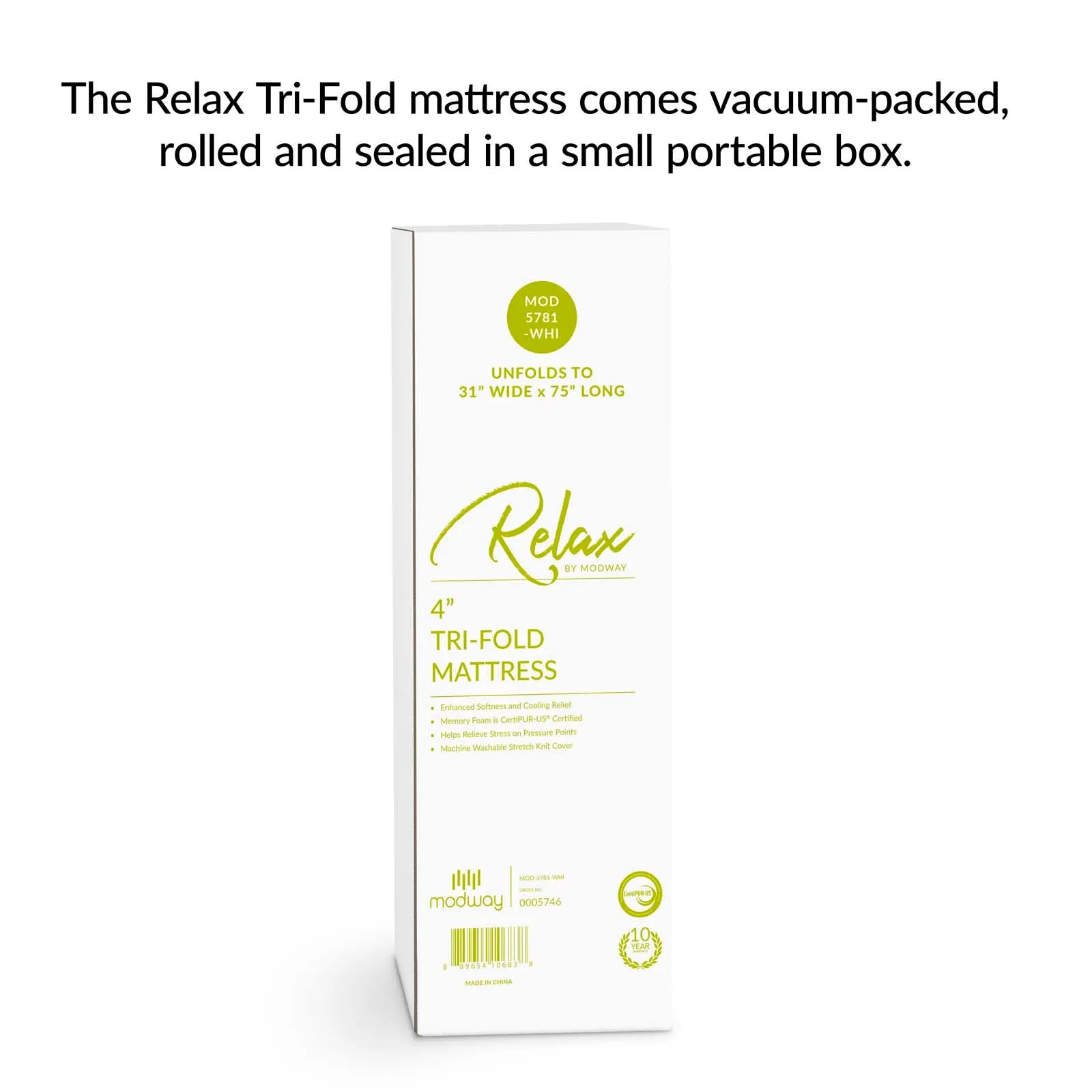 Relax Tri-Fold Mattress