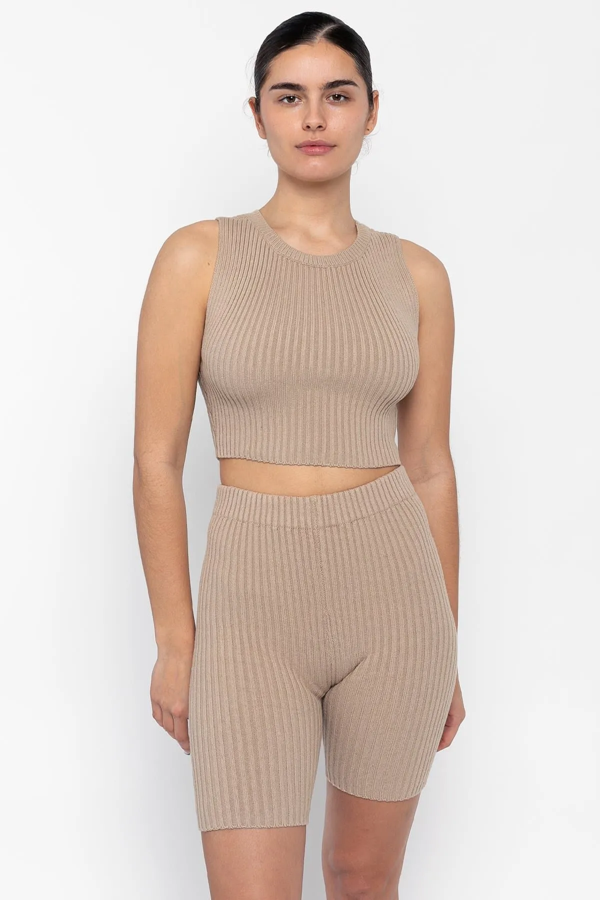 RFK50 - Ultra Heavy Knit Ribbed Crop Top