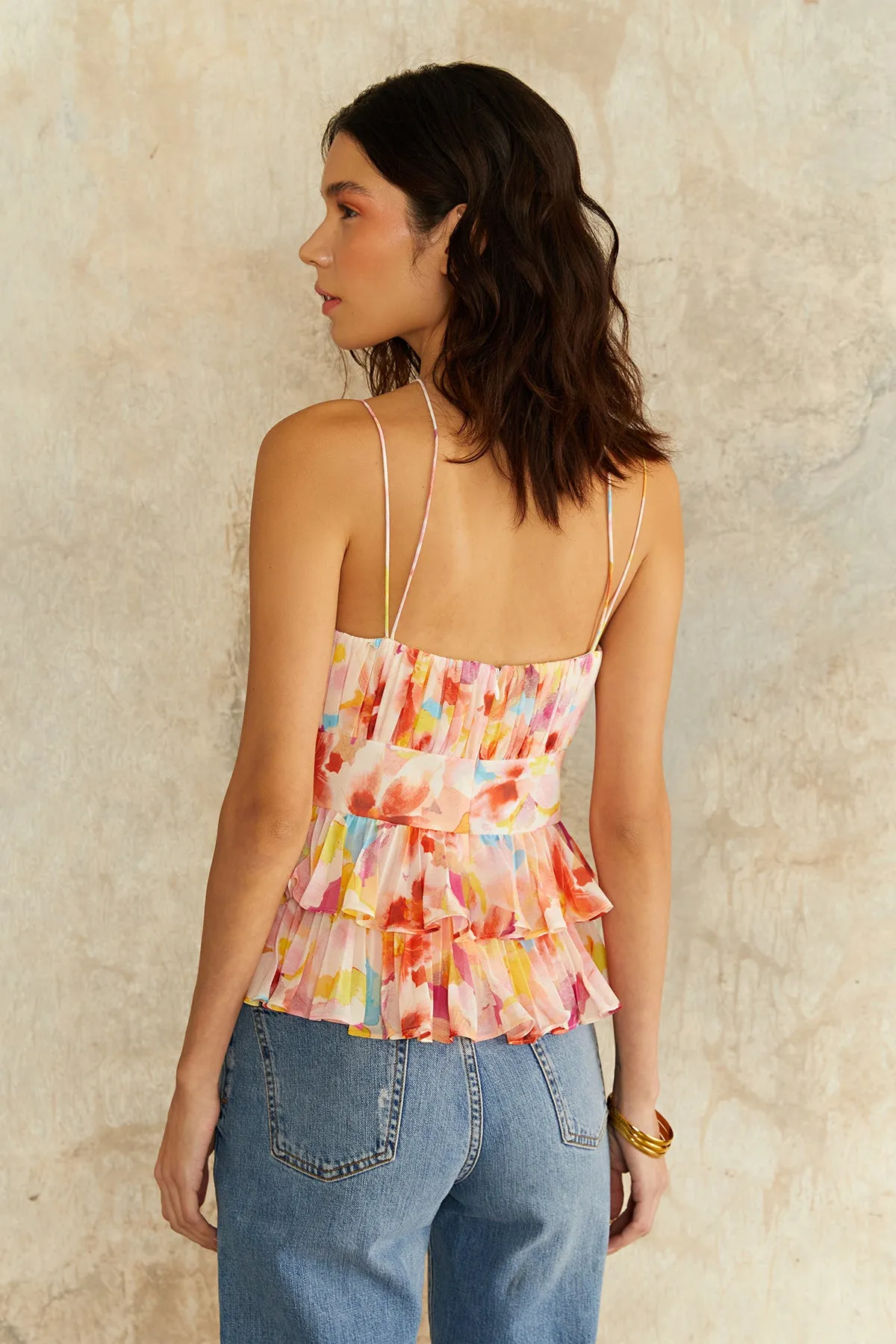 Sandie Pleated Shell Top