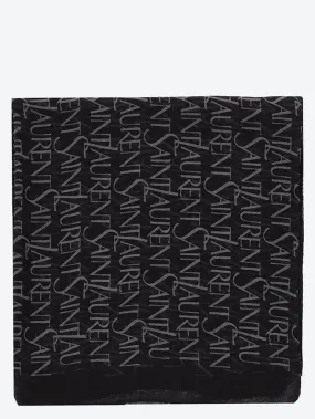 Shawl saint laurent devore large square scarf 135x135