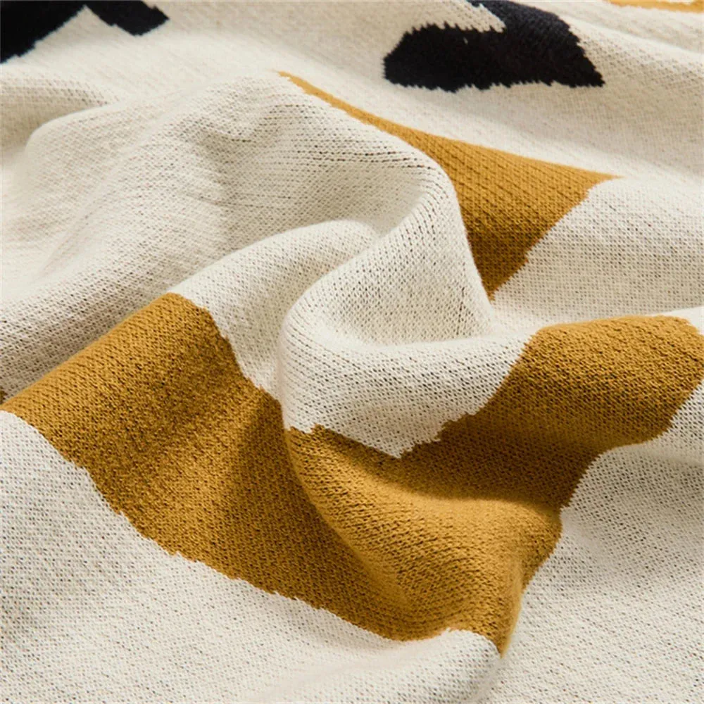 SINOTAO  -  Bohemian Knitted Blanket Portable Air Conditioning Cotton Blankets For Beds Office Napping Throw Blanket Shawl Sofa Towel Cover