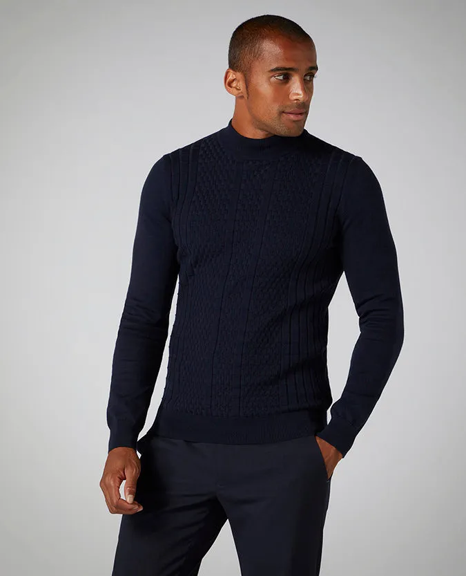 Slim Fit Cotton-Blend Sweater