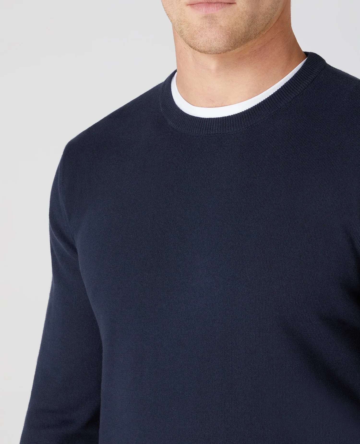 Slim Fit Cotton-Rich Sweater