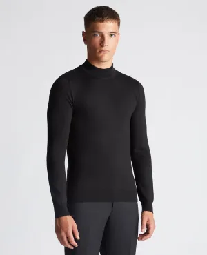 Slim Fit Merino Wool-Blend Turtle Neck