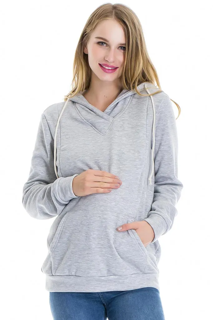 Smallshow Fleece Maternity & Nursing Hoodie