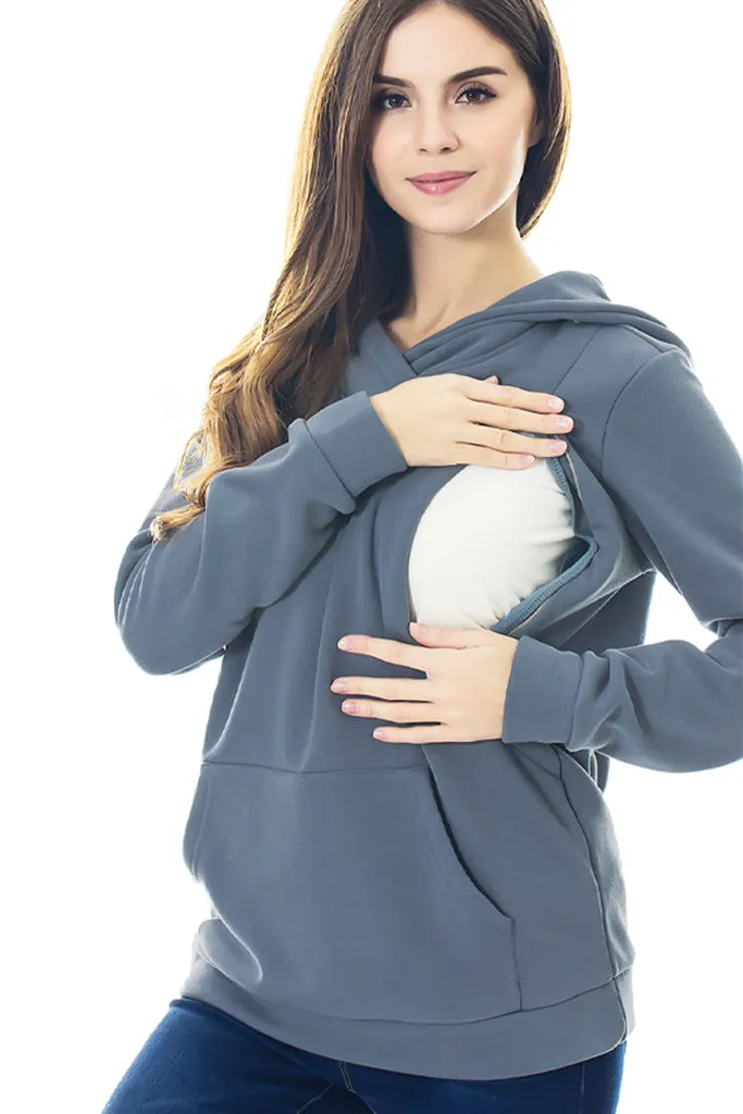 Smallshow Fleece Maternity & Nursing Hoodie