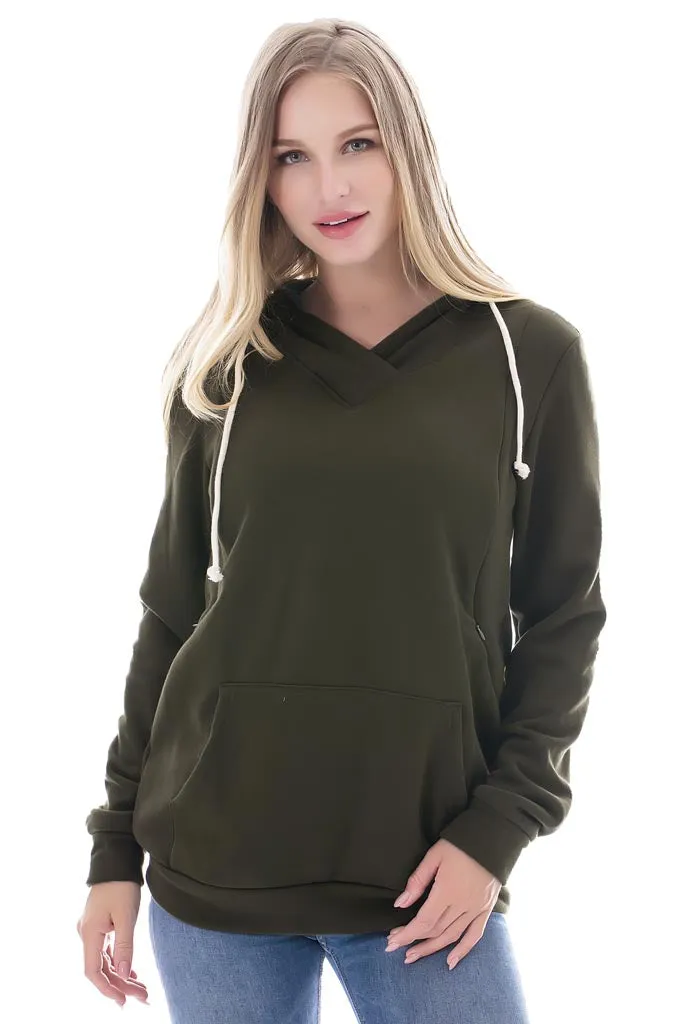 Smallshow Fleece Maternity & Nursing Hoodie