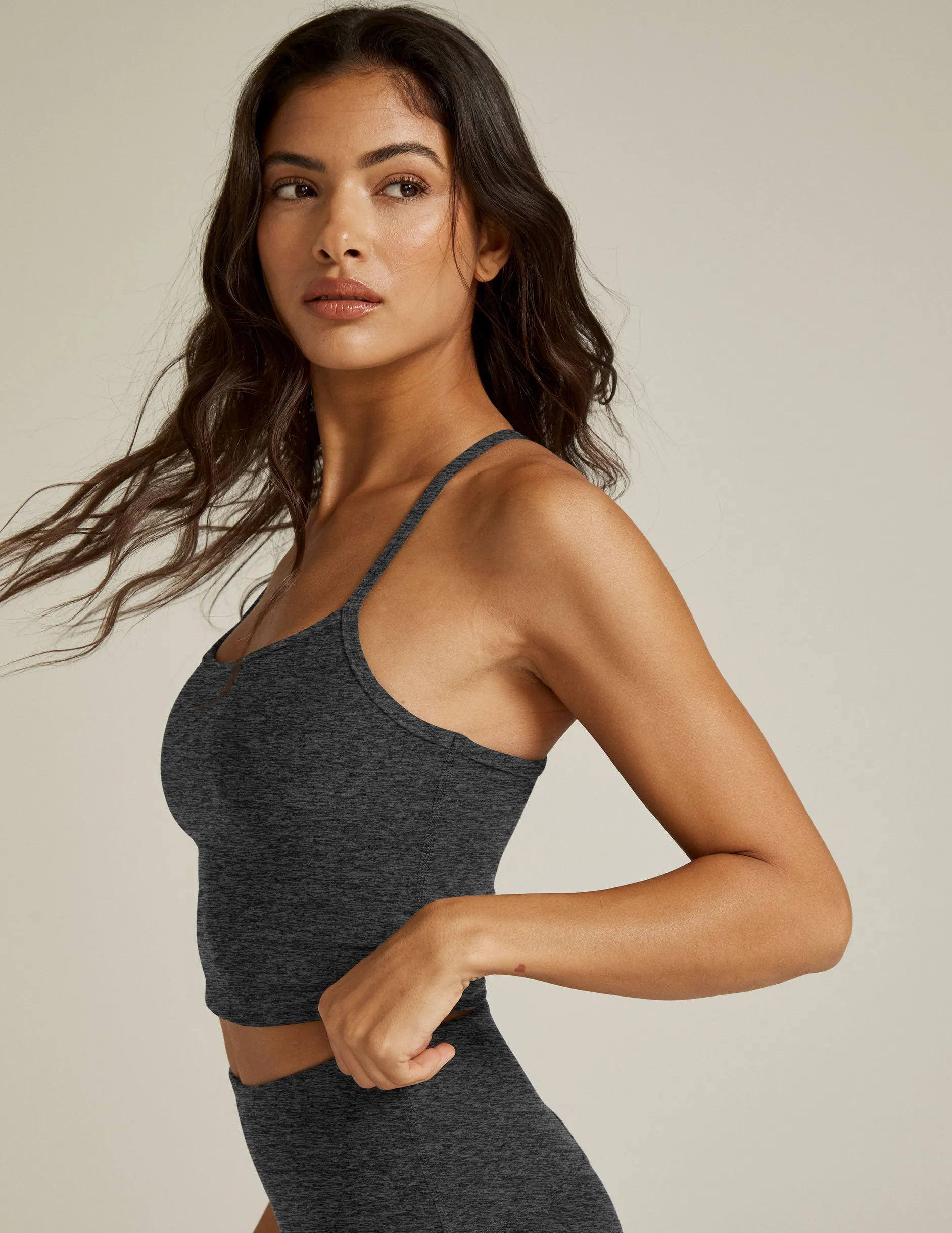 Spacedye Slim Racerback Cropped Tank