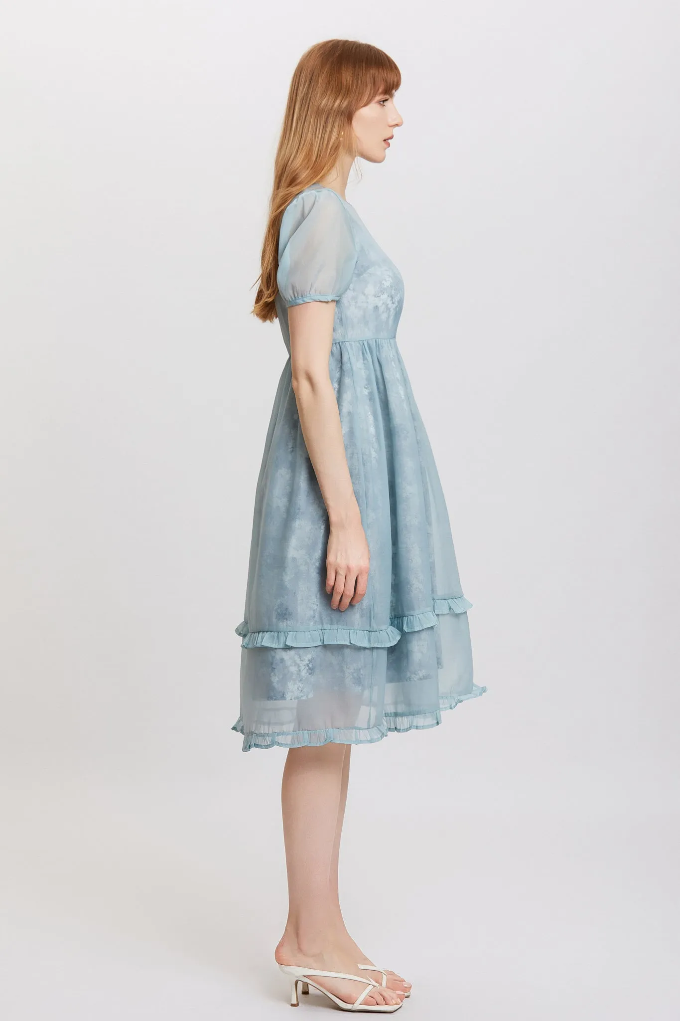 Sylphide | Odette Blue Chiffon Dress