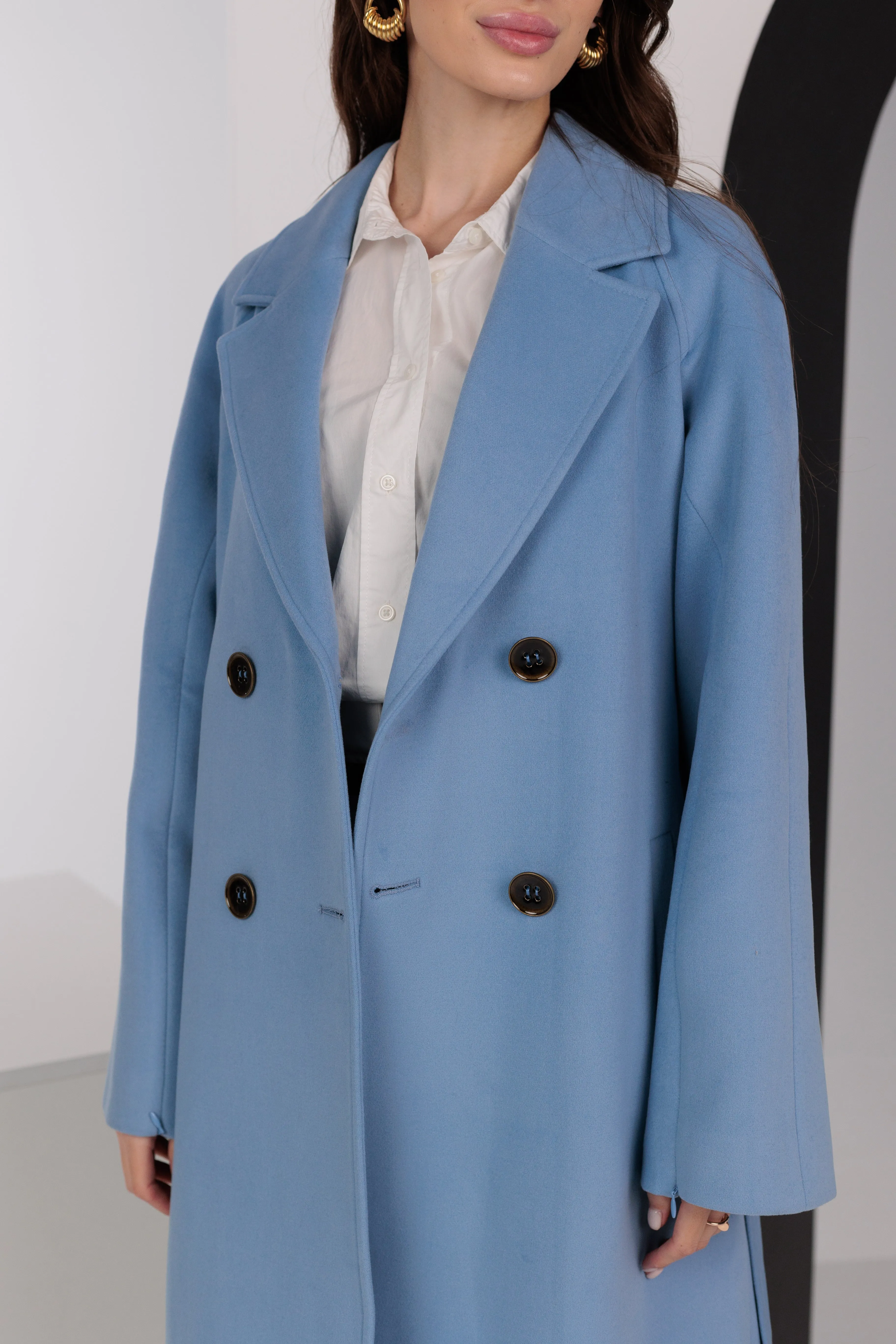 Taylor Belted Wool Blend Overcoat