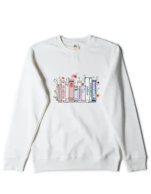 Taylor Swift Album Cover/Books Crew Neck Sweater ADULT or YOUTH