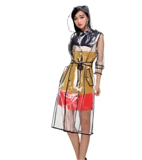 TEEK - Transparent Plastic Ladies Raincoat | Various Colors