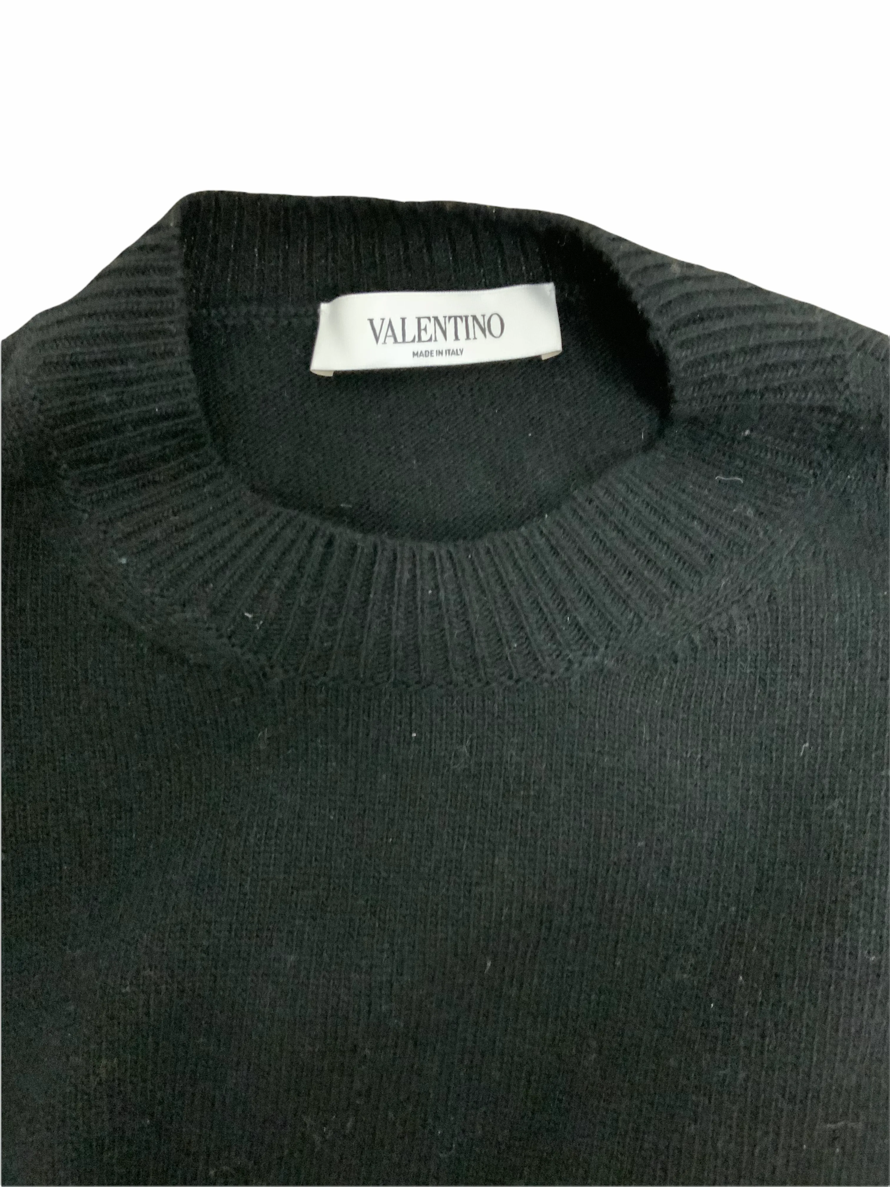 Valentino Floral Applique Jumper Sweater Size XS