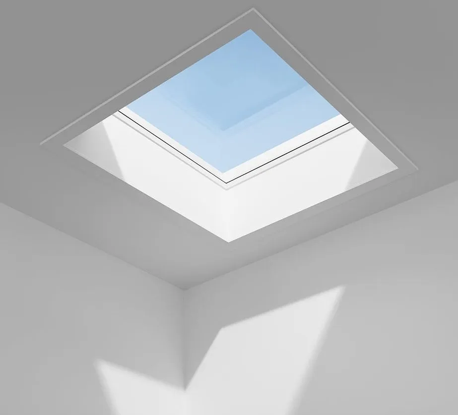 VELUX CFU 150150 Fixed Curved Glass Package 150 x 150 cm (Including CFU Triple Glazed Base & ISU Curved Glass Top Cover)