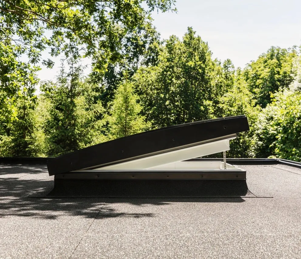 VELUX CVU 060060 1093 INTEGRA® Electric Curved Glass Rooflight Package 60 x 60 cm (Including CVU Double Glazed Base & ISU Curved Glass Top Cover)