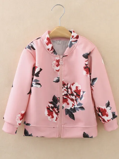 Whimsical Rose Bomber Jacket