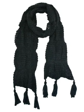 Winter Knit Scarf With Tassels