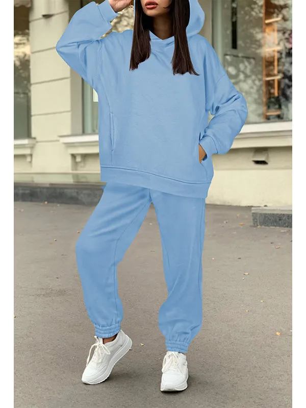 Women's 2 Piece Sweatsuits Outfits Oversized Hoodie Jogger Sweatpants